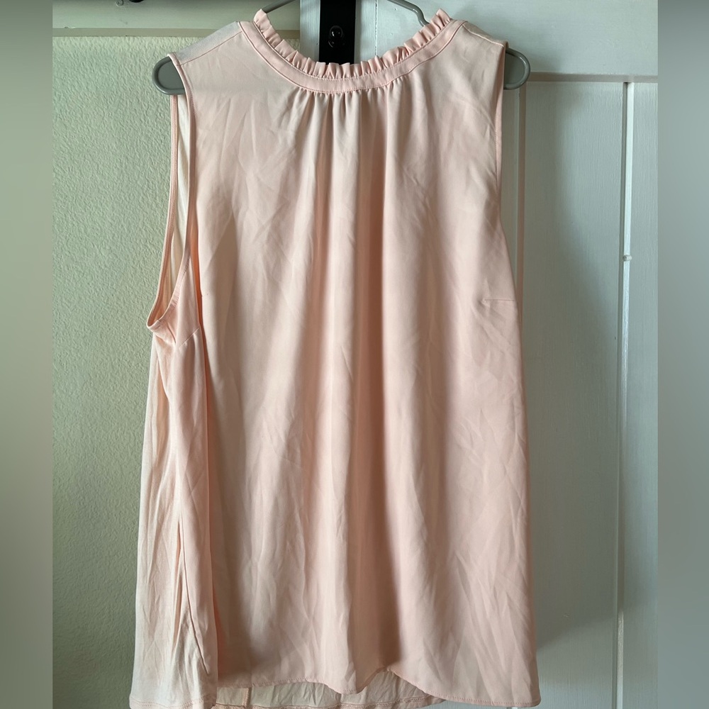 Loft plus size pink blouse